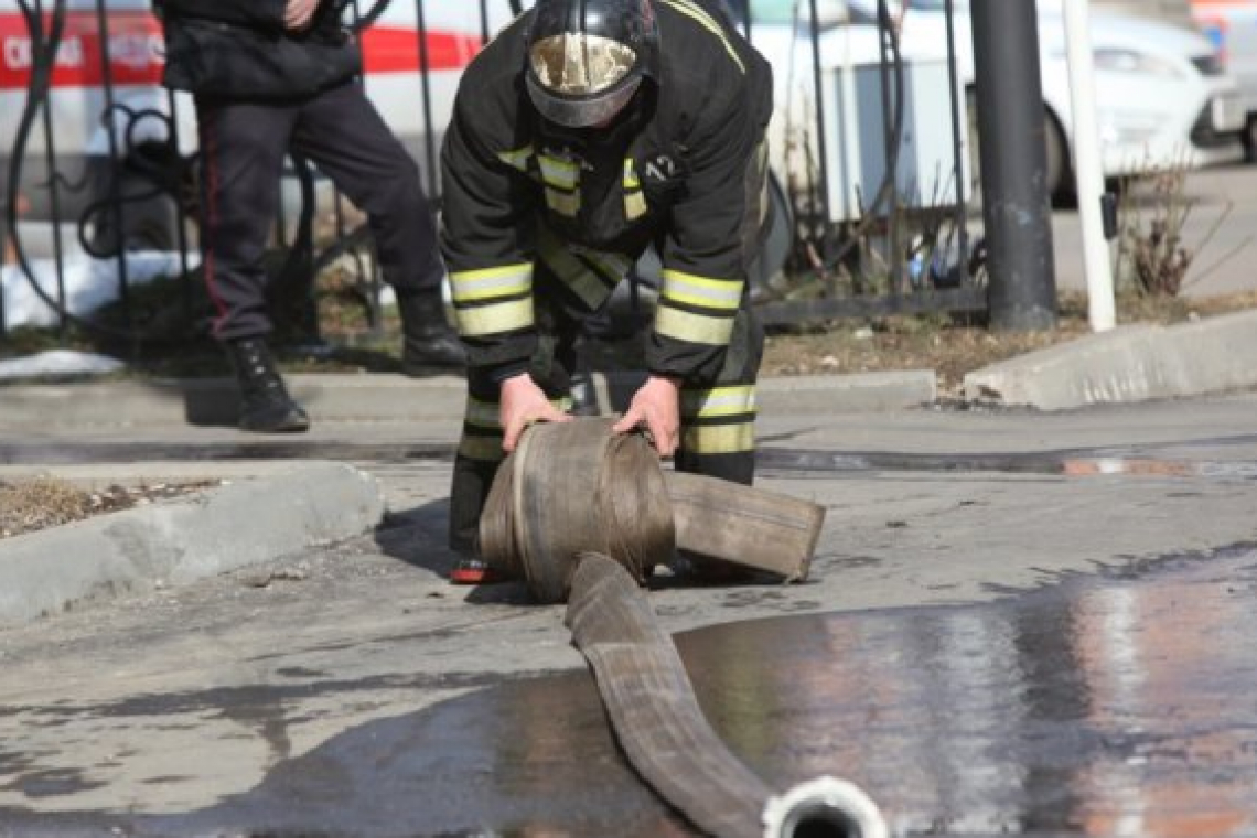 Один человек спасён при пожаре